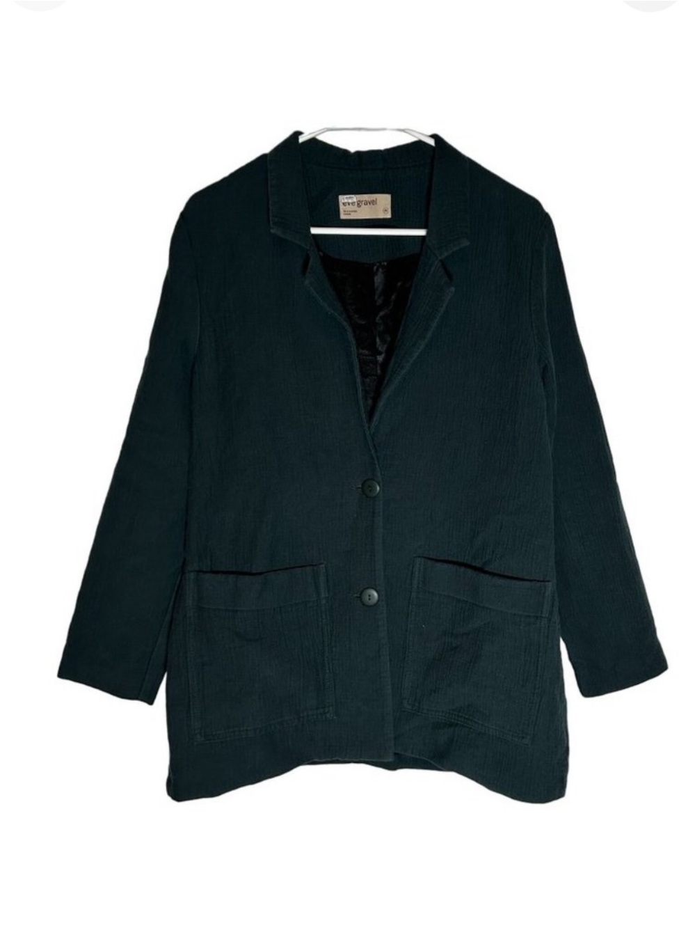Eve Gravel Living On Video Blazer Spruce Green Jacket Womens XS